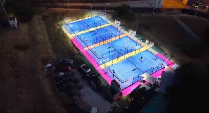 O clube visto de cima